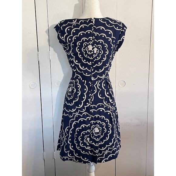 Boden Women's‎ Size 10 Sleeveless Dress Blue / White 100% Cotton - Picture 3 of 5